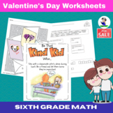 Sixth Grade Valentine's Day Worksheets Printables