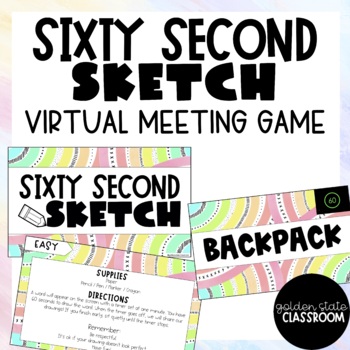 Preview of Sixty Second Sketch: Zoom Game |  Google Slides  |  Distance Learning