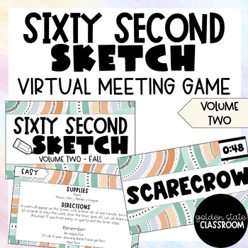 Preview of Sixty Second Sketch - Volume 2  |  Distance Learning