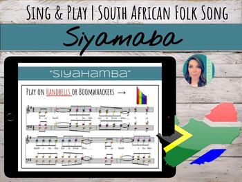 Preview of Siyahamba - South African Folk Song Boomwhacker & Orff Unit