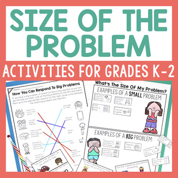 Preview of Size Of The Problem And Reaction Activities For SEL & School Counseling Lessons
