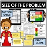 Size of the problem behavior activities task cards social skills and worksheets