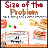 Size of the Problem Activity Task Cards or Any Game Counse