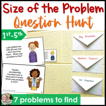 Preview of Size of the Problem Lesson & Activity Interactive Question Hunt