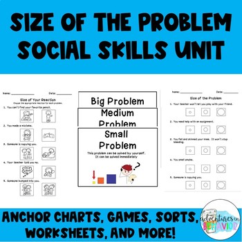 Preview of DIGITAL Size of the Problem Social Skills Lesson | Social Emotional Learning