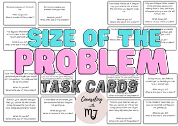 Preview of Size of the Problem Task Cards (FREE)