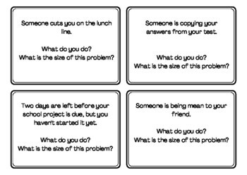 Size of the Problem Task Cards (FREE) by Counseling With MJ | TPT