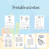 Size words - printable activity sheets