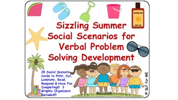 Preview of Sizzling Summer Social Scenarios for Verbal Problem Solving Development