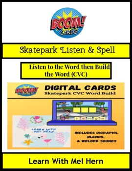 Preview of Phonics, Closed Syllable Word Build  (Boom Cards)