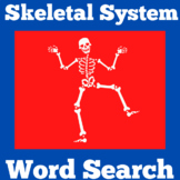 Skeletal System | Worksheet Activity | Skeleton Word Search