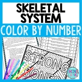 Skeletal System Color by Number, Reading Passage and Text Marking