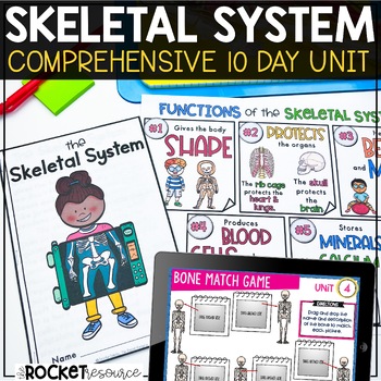 Preview of Skeletal System Complete Unit Bones Human Body Systems