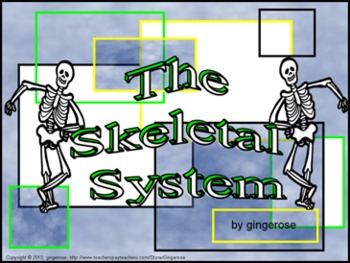 Preview of Skeletal System Unit PowerPoint Slideshow with Labs and Handouts