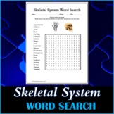 Skeletal System Word Search Puzzle