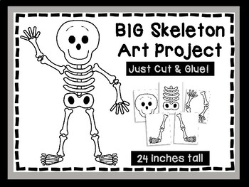 Preview of Skeleton Art Project - Halloween Craft - October Art - Human Body Bulletin Board