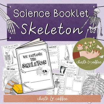 Preview of Skeleton Booklet Science Unit -  Self Study Human Body Resource, Spine, Skeleton