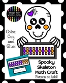 Skeleton Craft, Addition to Ten, Patterns Activity: Hallow