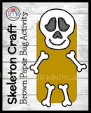 Skeleton Craft: Brown Paper Bag Puppet for Halloween, Day 