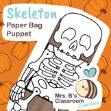 Skeleton Paper Bag Puppet
