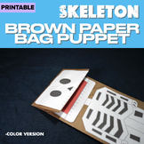 Skeleton Paper Bag Puppet Craft- Halloween - Activity - Fu