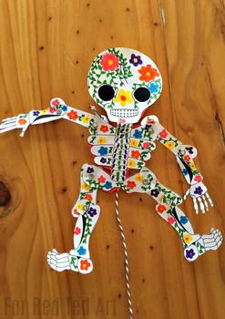 dancing skeleton puppet