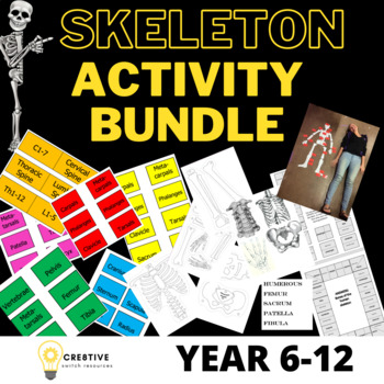 Preview of Skeleton System Label Activity Bundle with extension tasks