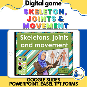Preview of Skeleton, joints, movement digital game and self correcting test