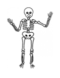 Skeletons Esqueletos to color or dress up Halloween Day of