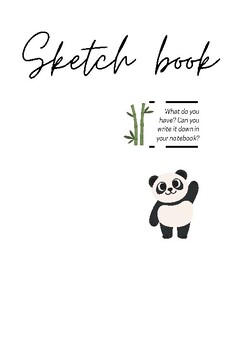 Preview of Sketch Book: A notebook for taking important information, cute, 110 pages, 7"x10