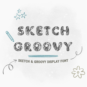 Preview of Sketch Groovy Font