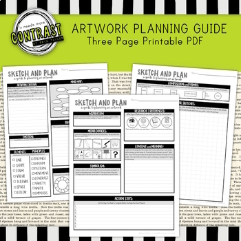 Preview of Sketch & Plan: A Guide To Planning an Artwork for High School Art Students