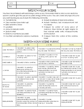 Preview of Sketch Your Crime Scene Project