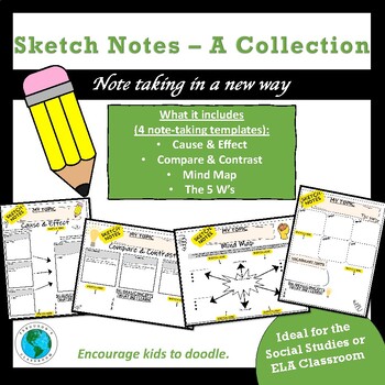 Preview of Sketch notes Templates and Graphic Organizers