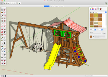 Preview of SketchUp - Modeling A Big Backyard Playset - A STEM Video Tutorial