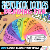 Sketchbook Doodles Drawing Fan: 200 Middle School Sketchbo