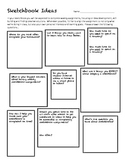 Sketchbook Ideas Worksheet