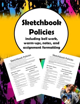Preview of Sketchbook Policies (Editable)