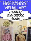 Sketchbook tasks for an entire year - for high school!