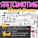 Sketchnoting Visual Library 4 Pages Print &Best Website wi