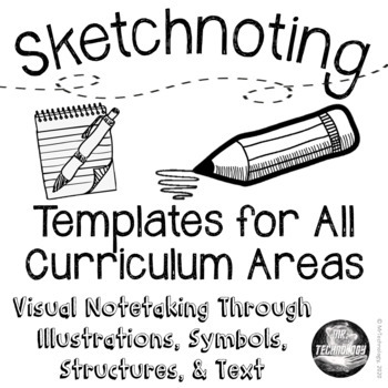 Preview of Sketchnoting and Visual Note-Taking Templates for All Curriculum Areas