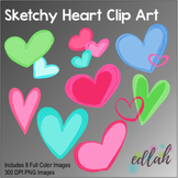 Sketchy Heart Clip Art