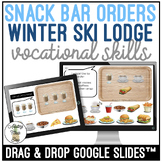 Ski Lodge Snack Bar Orders Drag & Drop Google Slides