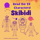 Skibidi Name the 23 Characters Reading Fun Sheet
