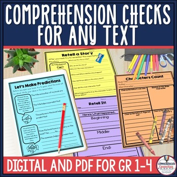 Preview of Comprehension Checks for Any Text, Graphic Organizers