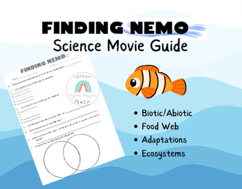 Preview of Skill Sheet Science Activity for Movie "Finding Nemo"