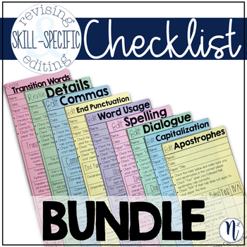 Preview of Skill-Specific Revising and Editing Checklist BUNDLE