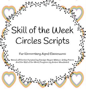 Preview of Skill of the Week (updated version) Restorative Circle Scripts
