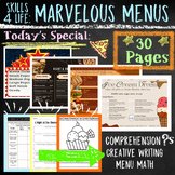 Skills 4 Life: Marvelous Menus: Math, Comprehension, & Cre