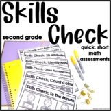 Skills Check Second Grade Math Assessments